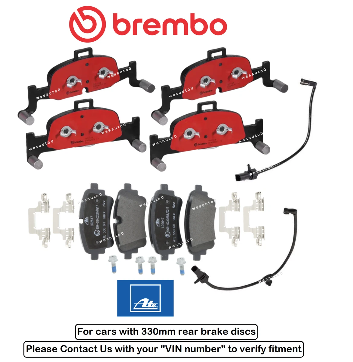 Juego De Pastillas De Freno Delanteras Brembo Para Audi A4, A5, A6, A7, Q5 – Referencia P85098, Fabricado En Italia