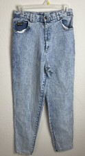 Vtg 80s Gitano Mom Jeans Acid Wash Tapered Leg Size 12