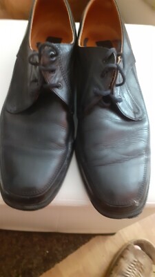   comfort deichmann   herrenleder schuhe schwarz sehr  guter  zustand 