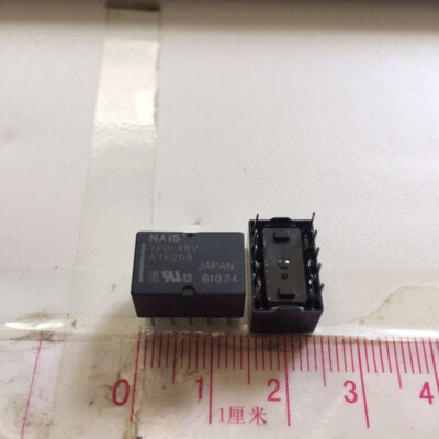 2Pcs NAIS TF2-48V ATF205 48VDC Signal Relay 10Pin NEW