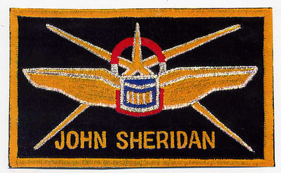 B5  Babylon 5 Pilots Wings w/Name -ie John Sheridan  --  [or ..YOUR NAME & RANK]