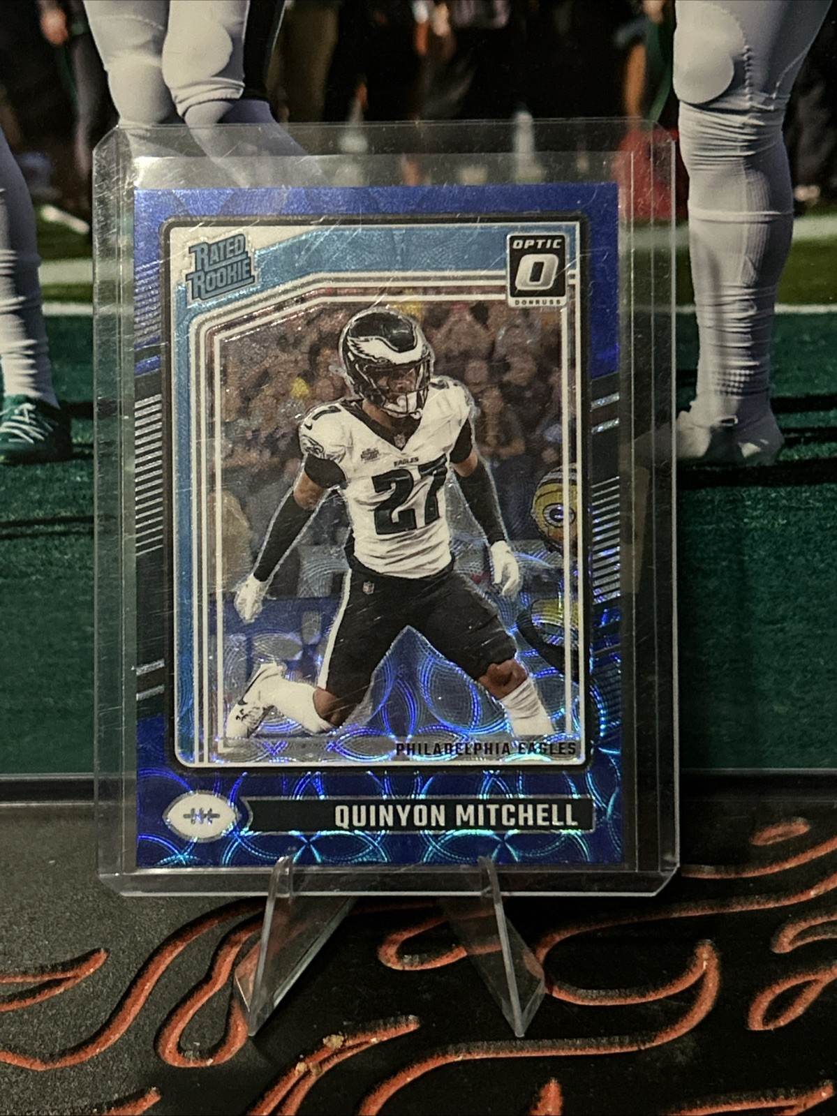 2024 Panini Donruss Optic - Rated Rookie Quinyon Mitchell #282 Blue Scope Prizm 