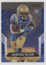 2021 Score Rookies Blue Explosion 17/20 Demetric Felton #319 fm0