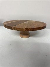Wooden Cake Stand with Round Base