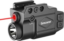 800 Lumens Pistol Light Laser Combo, Strobe Function for Green/Red/Blue Laser an