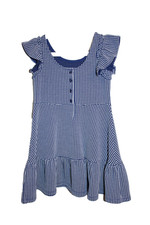 Janie and Jack dress Baby Ditsy Tiered Dress blue size 5