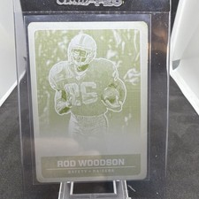 2016 Panini Plates & Patches Rod Woodson Printing Plate Yellow 1/1