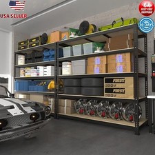 Heavy Duty Adjustable Metal Garage Shelves 5-Tier Utility Storage Unit 3000lbs