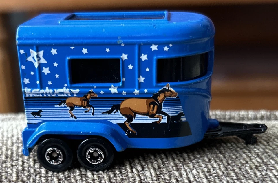 Matchbox Superfast Pony Trailer 50th Birthday Series Kentucky Loose Blue - Image 2 of 4