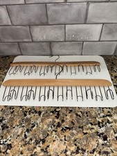 Vintage 2 Wood Scarf/Tie/Belt Hangers Space Saver 24 Hooks