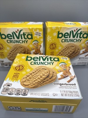 BelVita Gingerbread  Biscuits 3 PACK Outer packaging is Damaged
