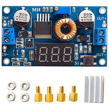 75W Adjustable DC-DC Step Down Power Supply Voltmeter Heatsink Standoffs XL4015