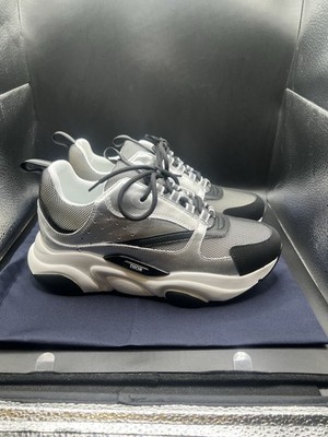 Dior B22 Men's Sneakers (Silver Black White) Brand New (Fast Shipping)Size 8 Men
