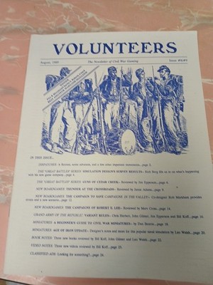 Bill Koff Volunteers Newsletter #8/9 ''Campaigns in the Valley Scenario'' Mag VG+