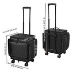 Byootique Soft Rolling Hair Stylist Train Case w/ Hair Tools Travel Bag Backpack — photo 8