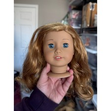RESERVED B1 American girl doll head red hair blue eyes