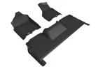 For 2019-2024 DODGE RAM 2500 MEGA CAB Floor Mat KAGU BLACK R1 R2