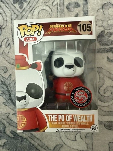 Funko Pop Kung Fu Panda -The Po of Wealth #105  Pop Asia Exclusive 2016 Vaulted