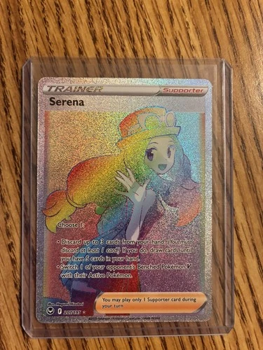 Serena 207/195 Rainbow Rare Silver Tempest Pokemon Near Mint
