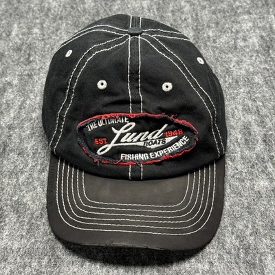 Lund Boats Hat Baseball Cap Men's Adjustable Black White Fishing Owner's Club