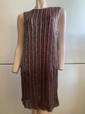 Ganni Humphrey Beaded Georgette Mini Dress Size M