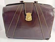 US GOVERNMENT MILITARY ISSUED LEATHER BRIEFCASE 