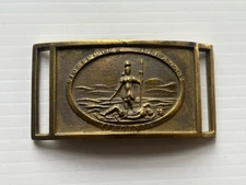 VINTAGE CIVIL WAR CONFEDERATE VIRGINIA SWORD BELT BUCKLE. EARLY REPRODUCTION