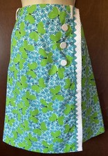 Vintage Lilly Pulitzer Skirt Size M White Trim