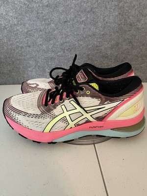 ASICS Women 10 Shoes Gel Nimbus 21 Athletic 1012A502 Running Workout Walk Sport