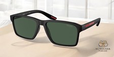 PRADA LINEA ROSSA PS 05YS DG006U Black Tuning Dark Green 58 mm Men's Sunglasses