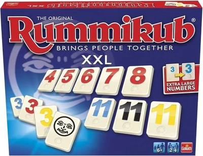 GOLIATH Rummikub XXL – Große Zahlen – Familienspiel für Senioren – Original