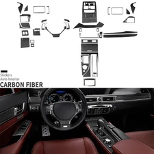 50Pcs Real Carbon Fiber Kits Full Interior Trim Set For Lexus GS GS350 2012-2020