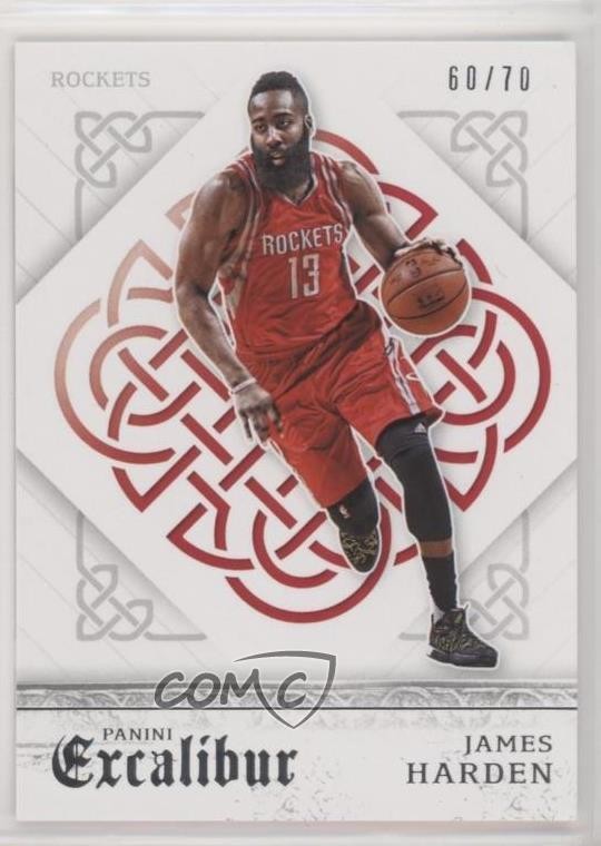 2015-16 Panini Excalibur Silver 60/70 James Harden #141 04br