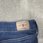 U.S. Polo Assn. Girls Straight Leg Dark Wash Blue Stretch Jeans Size 12 — photo 3