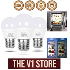 3-Pack LED Refrigerator Light Bulb 5W Daylight White E26 - Energy Efficient