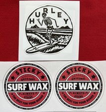 Surfing Decals Hurley Sticky Surf Wax 3 Total Surfing Decals Hurley Sticky Surf Wax 3 Total