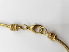 Vintage Artistic Greek Finial Hercules Knot Tassel Gold Plate Necklace — photo 4