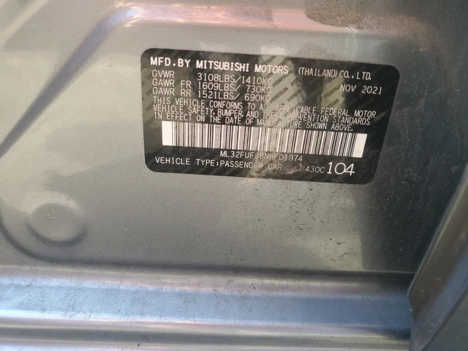 Radiator Fan Motor Fan Assembly Fits 17-20 MIRAGE 3008372 Foto 4 de 4