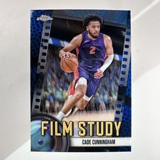 2025 Topps Chrome Film Study Cade Cunningham Blue Basketball Refractor #FS-11