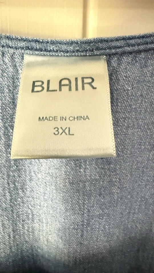 Винтажный Blair женщин джинсовой ткани джемпер вышитый кот макси размер 3XL учитель - Изображение 2 из 4