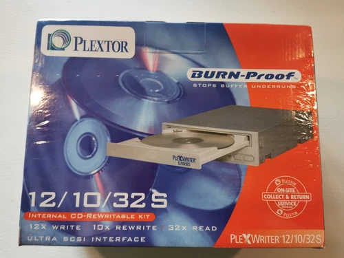 Plextor PlexWriter CD Burner Drive INTERNAL Rewriteable Kit 12/10/32 S UNOPENED
