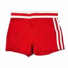 Vintage 50s 60s Southern Athletic Basketball Red Shorts USA Made Size Medium