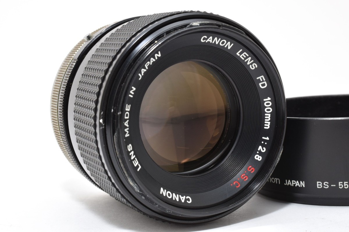 Excellent+++++) Canon FD 100mm f/2.8 S.S.C. Telephoto MF Lens +