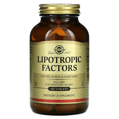 2 X Solgar, Lipotropic Factors, 100 Tablets