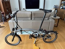 Bicicletta pieghevole Brompton T-Line 4 velocità titanio manubrio basso - ottime condizioni