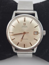 Omega Seamaster 34mm Silver Date Dial Automatic Men's Watch 166.037