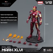NEW Original  Anime Figure Iron Man MK46 Model Kit 1/12 Infinity Saga Ironman Ma