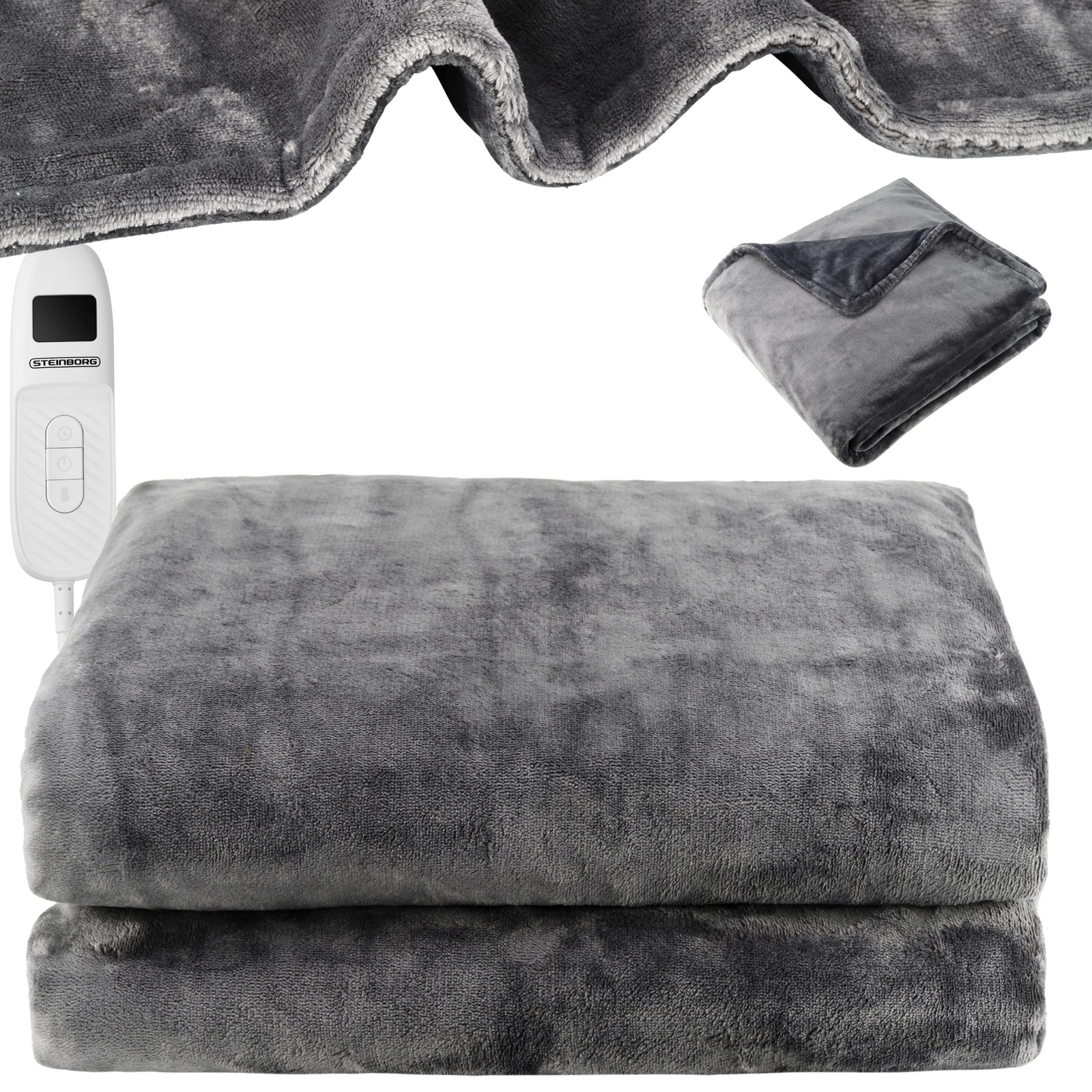 Manta térmica 180 x 130 cm Alfombra térmica Manta mullida Manta térmica eléctrica Manta térmica