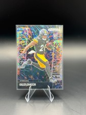 2025 Prizm Kaleb Johnson Fireworks No Huddle Disco - Steelers