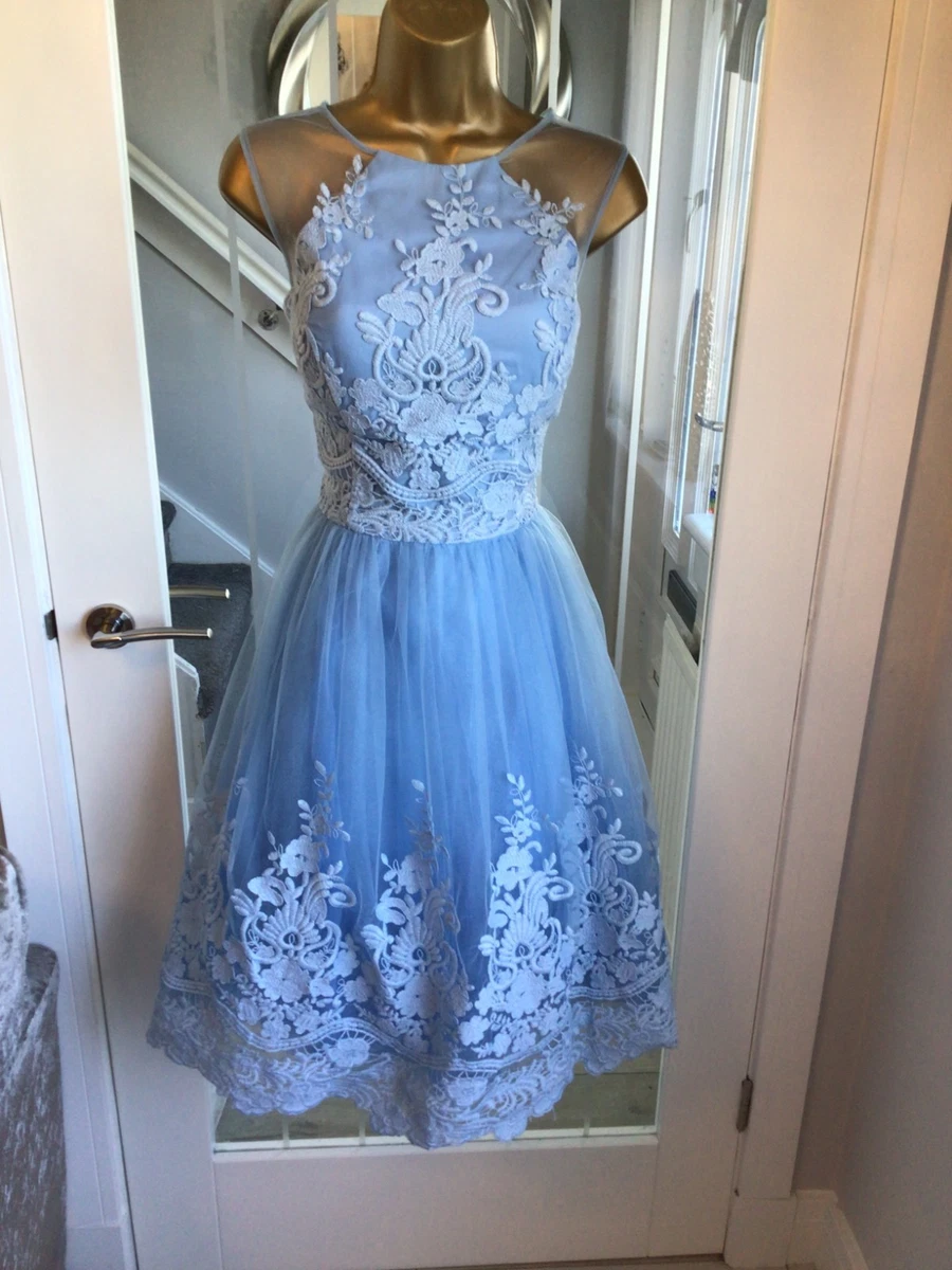 chi chi light blue dress Sequin Cami Style Maxi Dress In Blue